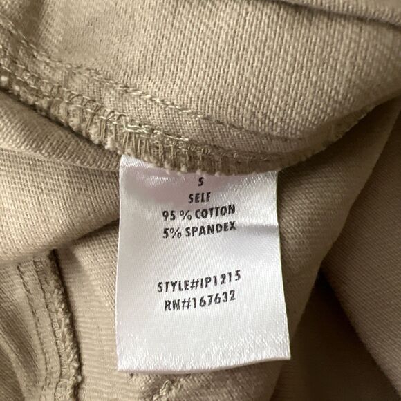 Brooklyn Karma Mikayla Cargo Pants Women Small 28 x 32 Taupe Khaki Pockets Wide - Picture 4 of 9